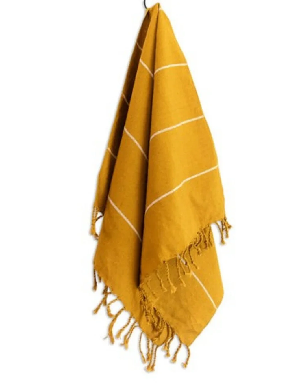 Fair + Simple Oversized Woven Hand Towel in Mustard